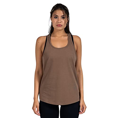 SMILODOX Damen Tank Top Carrissa - Loose fit ärmelloses Oberteil mit Rundhals | Sportshirt 100% Baumwolle | Sporttop für Gym, Sport und Freizeit von SMILODOX