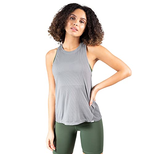 SMILODOX Damen Tanktop Tessie ärmelloses Sportshirt | Atmungsaktiv und Schweißabsorbierend Logo am Saum | Shaped Fit Sporttop von SMILODOX