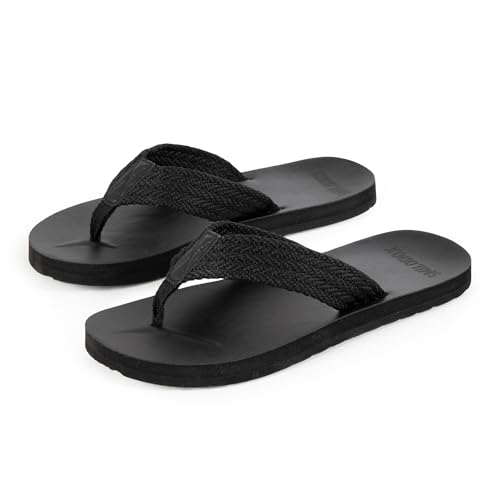 SMILODOX Flip Flops Herren Alexi - Rutschfeste Badeschuhe, Leichte, Weiche Hausschuhe Sommer Slippers Pantoletten, Anpassunsgsfähige Badeschlappen Flip Flop für Strand Indoor-Outdoor von SMILODOX