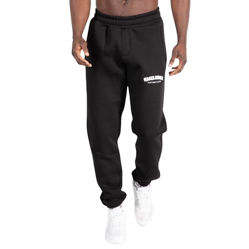 SMILODOX Herren Jogginghose Harden - Lange Hose im Oversize Fit mit normalem Bund und Tunnelzug, Größe:3XL, Color:Schwarz von SMILODOX