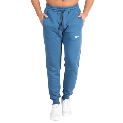 SMILODOX Herren Jogginghose Kendall - Lange Hose im Regular Fit mit normalem Bund und Tunnelzug, Größe:XXL, Color:Blau von SMILODOX