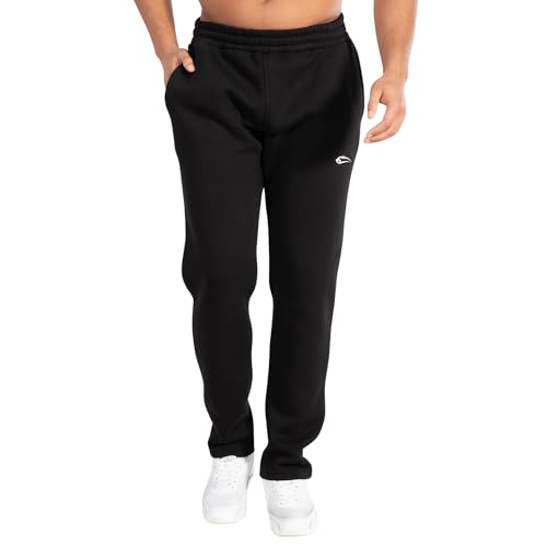 SMILODOX Jogginghose Rocco Bequeme Herren Sweatpants in Grau, Baumwolle & Polyester, Regular Fit, mit Tunnelzug & Logo - Ideal für Fitness, Freizeit & Laufen von SMILODOX