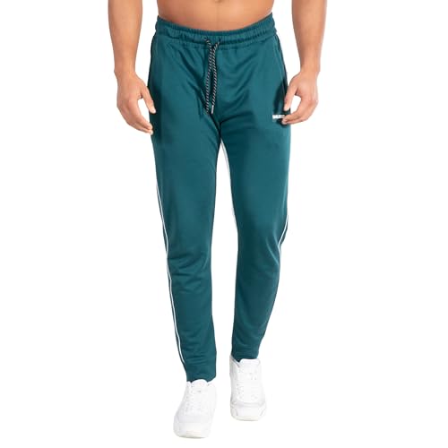 SMILODOX Herren Jogginghose Suit Pro - Lange Hose im Slim Fit mit normalem Bund und Tunnelzug, Größe:3XL, Color:Petrol von SMILODOX