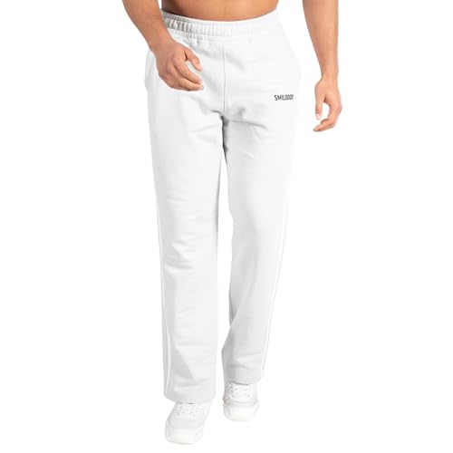 SMILODOX Herren Jogginghose Tariq - Lange Hose im Regular Fit mit normalem Bund und Tunnelzug, Größe:L, Color:Grey von SMILODOX