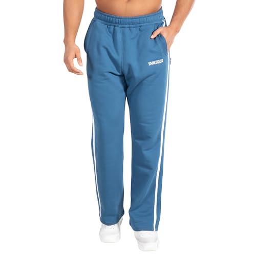 SMILODOX Herren Jogginghose Tariq - Lange Hose im Regular Fit mit normalem Bund und Tunnelzug, Größe:S, Color:Blue von SMILODOX