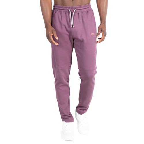 SMILODOX Herren Pikee Jogginghose Leon - Lange Hose im Regular Fit mit normalem Bund und Tunnelzug, Größe:3XL, Color:Violett von SMILODOX