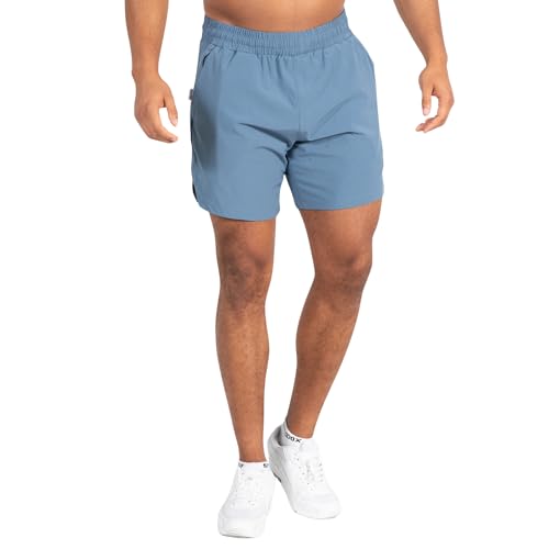 SMILODOX Herren Regular Fit Shorts Emil - Regular Fit Kurze Hose, Größe:S, Color:Blau von SMILODOX