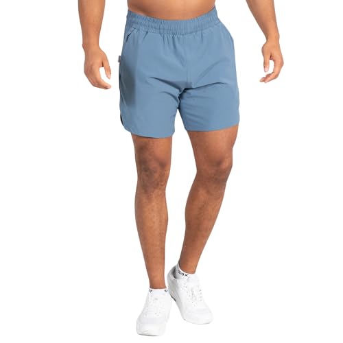 SMILODOX Herren Regular Fit Shorts Emil - Regular Fit Kurze Hose, Größe:XXL, Color:Blau von SMILODOX