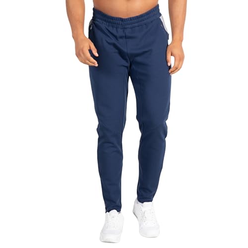 SMILODOX Herren Slim Fit Jogginghose Maison - Slim Fit Lange Hose mit normalem Bund, Größe:3XL, Color:Dunkelblau von SMILODOX