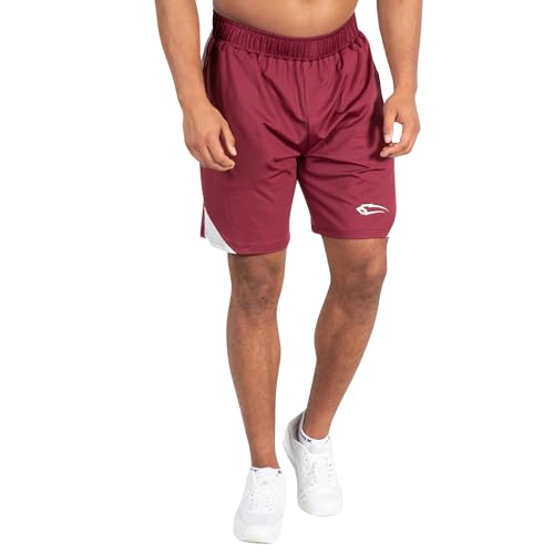 SMILODOX Herren Slim Fit Shorts Maison - Slim Fit Kurze Hose, Größe:S, Color:Bordeaux von SMILODOX