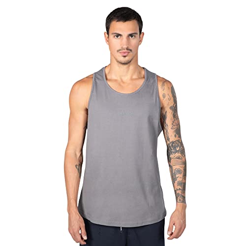 SMILODOX Herren Tanktop Pedro - Ärmelloses Sport Tanktop - Muskelshirt mit extra Breiten Trägern, verstärktem Saum, Logo-Print und Canvas-Label an Seitennaht. 100% Baumwolle, perfekte Passform von SMILODOX