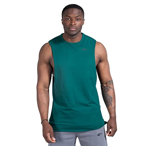 SMILODOX Herren Tank Top Rafa - Regular fit ärmelloses Oberteil mit Rundhals, Größe:3XL, Color:Dunkelgrün von SMILODOX