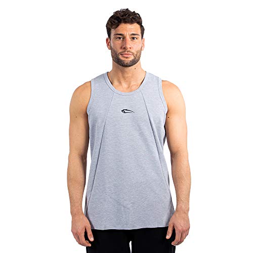 SMILODOX Herren Tank Top Wide - Regular fit ärmelloses Oberteil mit Rundhals, Größe:S, Color:Grau von SMILODOX