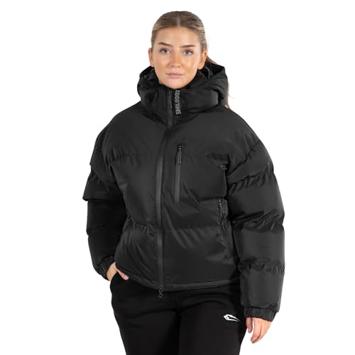 SMILODOX Herren Winterjacke Melody - Regular Fit langarm Oberteil mit Kapuze und Reißverschluss, Größe:XS, Color:Schwarz von SMILODOX