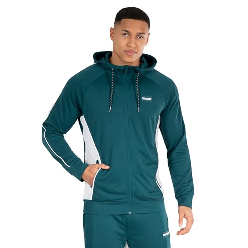 SMILODOX Herren Zip Hoodie Suit Pro - Slim Fit langarm Oberteil mit Kapuze, Größe:M, Color:Petrol Blue von SMILODOX