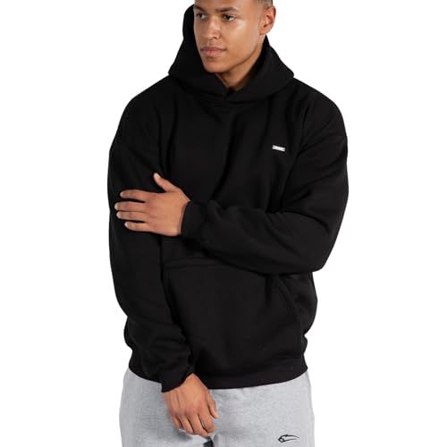 SMILODOX Hoodie Dawson - Oversize Herren Kapuzenpullover in Premium-Qualität, Weich & Komfortabel, aus 58% Baumwolle und 42% Polyester, Ideal für Sport & Freizeit von SMILODOX