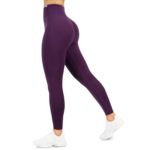 SMILODOX Leggings Damen Amaze Scrunch Pro, Butt Lift Sporthose High Waist V-Shape Trainingshose Seamless Blickdicht Yogahose Für Sport Fitness Alltag von SMILODOX