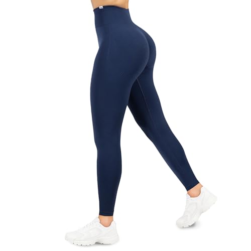 SMILODOX Leggings Damen Amaze Scrunch Pro, Butt Lift Sporthose High Waist V-Shape Trainingshose Seamless Blickdicht Yogahose Für Sport Fitness Alltag von SMILODOX