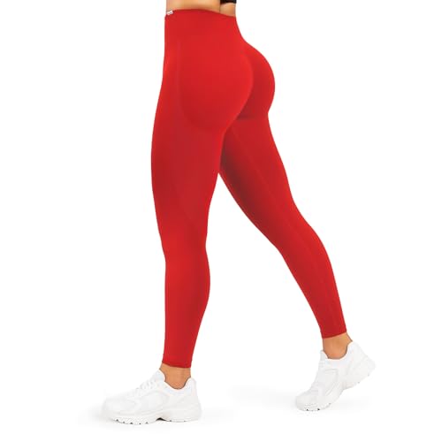 SMILODOX Leggings Damen Amaze Scrunch Pro, Butt Lift Sporthose High Waist V-Shape Trainingshose Seamless Blickdicht Yogahose Für Sport Fitness Alltag von SMILODOX