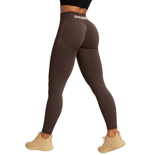 SMILODOX Leggings Damen Booty Scrunch Cetrina, High Waist Seamless Sporthose, Push-up Booty Leggins Blickdicht, Yogahose Damen für Sport Yoga Fitness Gym Workout von SMILODOX