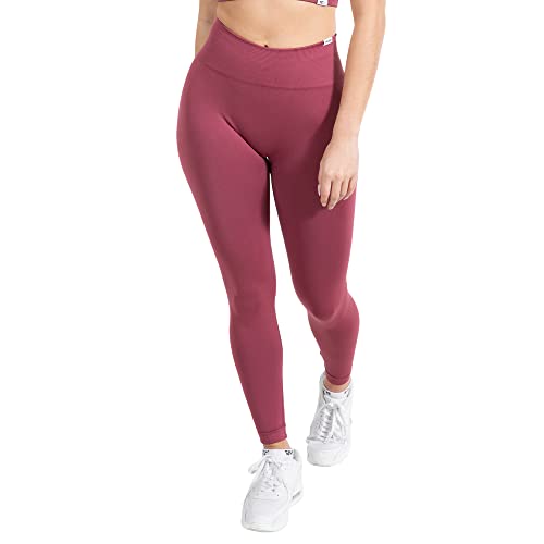 SMILODOX Leggings Damen Amaze Pro mit Scrunch, Butt Lift Sporthose High Waist V-Shape Trainingshose Seamless Blickdicht Yogahose Für Sport Fitness Alltag, Größe:S, Color:Bordeaux von SMILODOX