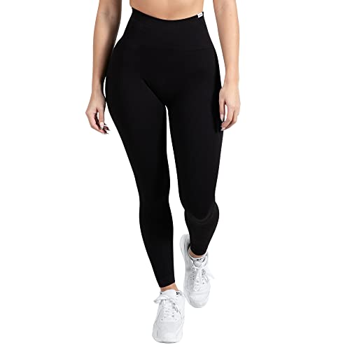 SMILODOX Leggings Damen High Waist Blickdicht I Amaze RIPP I Hochwertige Sport Leggings aus Rippstoff | Für Damen in vielen Farben I Perfekt geeignet für Sport, Gym, Fitness & Yoga von SMILODOX