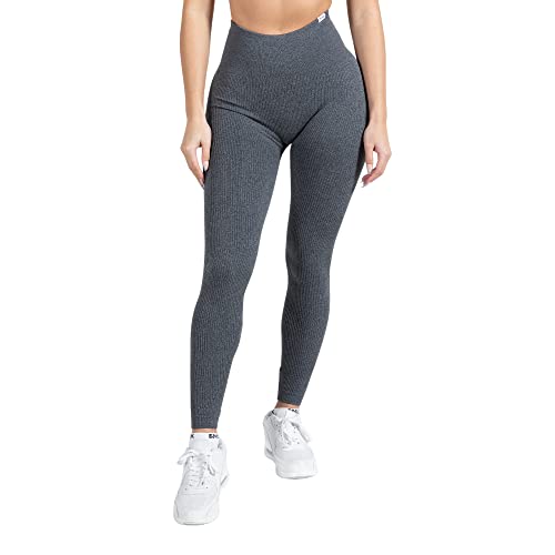 SMILODOX Leggings Damen High Waist Blickdicht I Amaze RIPP I Hochwertige Sport Leggings aus Rippstoff | Für Damen in vielen Farben I Perfekt geeignet für Sport, Gym, Fitness & Yoga von SMILODOX