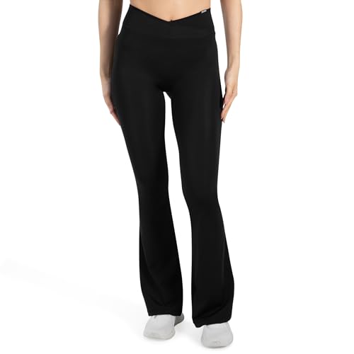 SMILODOX Leggings Damen SoftFeel Leonora, High Waist Schlaghose, Bootcut Yogahose, atmungsaktiv & schnelltrocknend, 4-Wege-Stretch, weiche Oberfläche – ideal für Yoga, Pilates & Stretching SMILODOX Leggings Damen SoftFeel Leonora, High Waist Schlaghose, Bootcut Yogahose, atmungsaktiv & schnelltrocknend, 4-Wege-Stretch, weiche Oberfläche – ideal für Yoga, Pilates & Stretching von SMILODOX