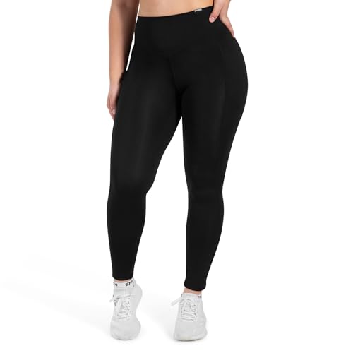 SMILODOX Leggings Damen SoftFeel Leticia, High Waist Yogahose mit seitlichen Taschen, atmungsaktiv & schnelltrocknend, 4-Wege-Stretch, Feuchtigkeitsabweisend, ideal für Yoga, Pilates & Alltag von SMILODOX