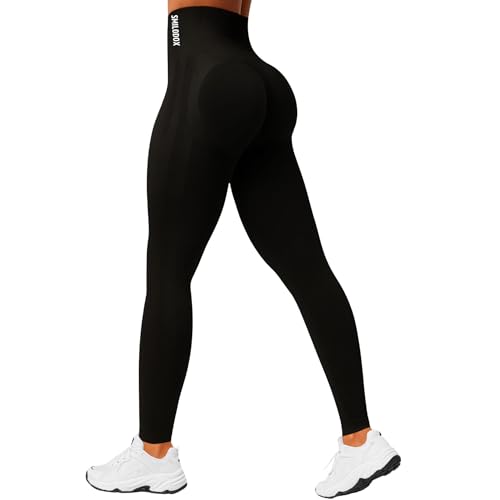 SMILODOX Leggings Damen Sonnia, Stretch Fit mit V-Shape Kontur & Scrunch-Effekt, Figurformender Shaped Fit, Seamless High Waist, mit gesticktem Logo, ideal für Training, Yoga & Alltag SMILODOX Leggings Damen Sonnia, Stretch Fit mit V-Shape Kontur & Scrunch-Effekt, Figurformender Shaped Fit, Seamless High Waist, mit gesticktem Logo, ideal für Training, Yoga & Alltag von SMILODOX