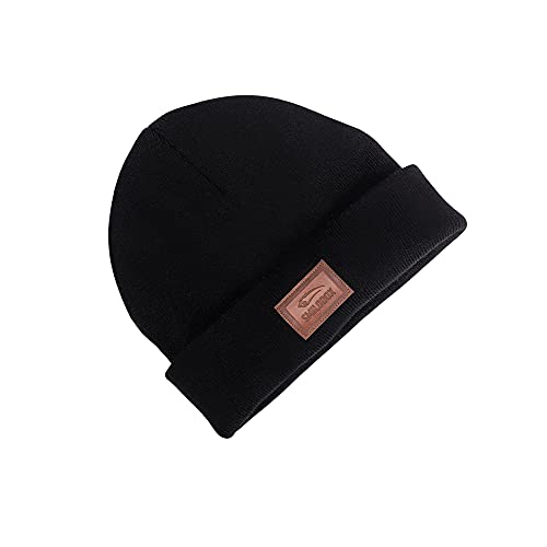 SMILODOX Mütze Savion - Angenehm weich für Sport Fitness Training & Freizeit - Beanie für Winter, Color:Schwarz von SMILODOX