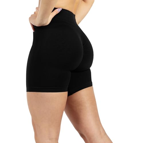 SMILODOX Shorts Damen Arleta, Short Leggings mit Shaped Fit, Scrunch-Effekt & Figurformender V-Kontur, High Waist Booty Scrunch Seamless, ideal für Workout, Fitness, Sommer & sportliche Activewear von SMILODOX