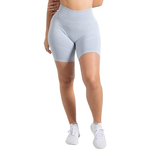 SMILODOX Shorts Damen - Batik Acid Vera Scrunch Radlerhose kurz - Batik Waschung, Shaped Fit Sporthose, Hotpants Damen Booty Scrunch, elastischer Bund, angenehm auf der Haut von SMILODOX