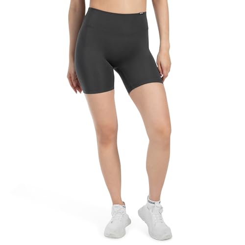 SMILODOX Shorts Damen SoftFeel Darbie, High Waist Yogashorts, Feuchtigkeitsableitende Radlerhose, atmungsaktiv & schnelltrocknend, 4-Wege-Stretch, ideal für Yoga, Pilates & achtsames Training von SMILODOX