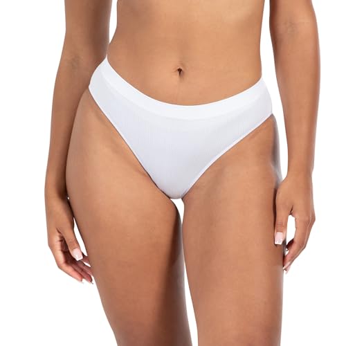 SMILODOX Slip Damen Nysa, Klassische Hipster Unterhose aus weichem dehnbarem Stoff, elastischer Bund für perfekten Sitz, Unterwäsche ohne Innenetikett, komfortabler Frauen Slip mit Ribstruktur von SMILODOX