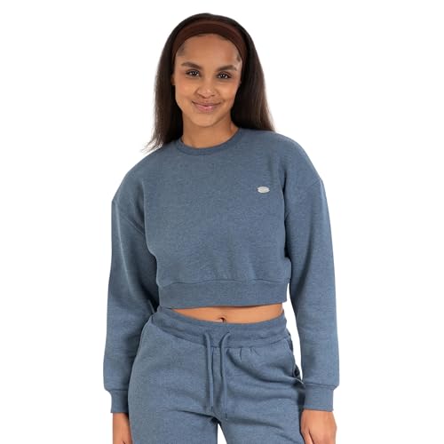 SMILODOX Oversize Crop Pullover Amelia - Damen Sweatshirt Mit Rundhalsausschnitt, Langarmshirt, Sweatjacke - Komfortables Material Für Sport & Freizeit von SMILODOX
