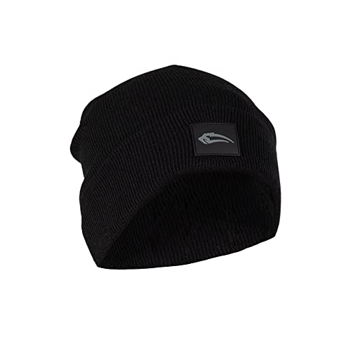 SMILODOX Unisex Wintermütze Lean - Angenehm weich für Sport Fitness Training & Freizeit - Beanie für Winter, Color:Schwarz von SMILODOX