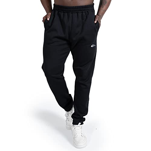 SMILODOX recycelte Jogginghose Jimmy für Herren - Freizeithose, Traininghose, Sporthose, Warme Hose - Regular fit für Workout Gym Fitness, Size:S,Color:Schwarz von SMILODOX