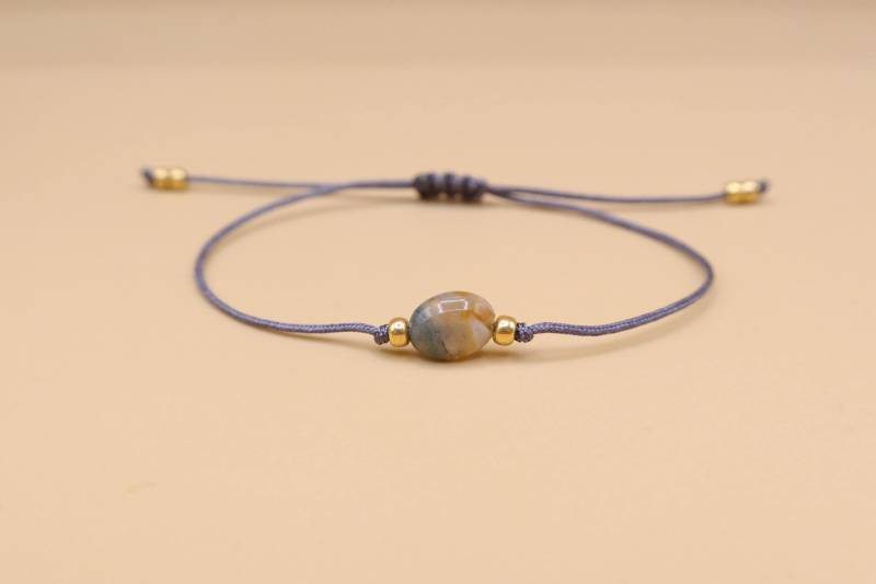 Armband, Dunkelgrau von SMIRAccessoires