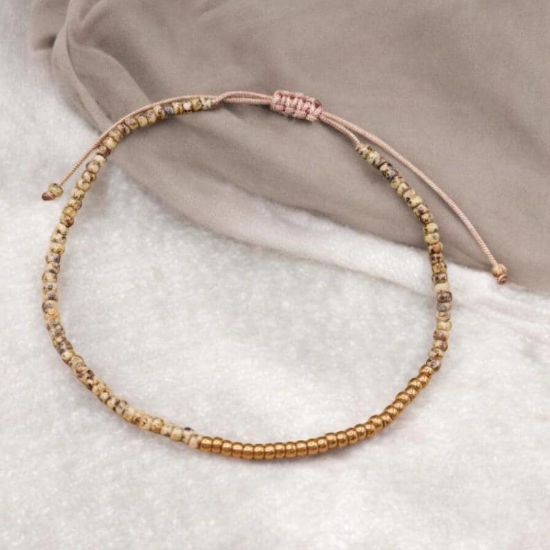 Filigranes Fußband, Braun-Bronze von SMIRAccessoires