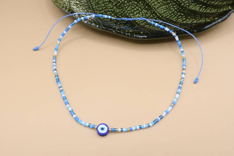 Schöne Nazar Halskette, Mix Blau von SMIRAccessoires