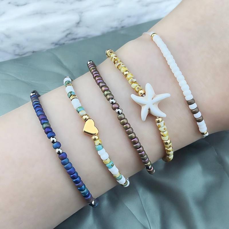 Zartes Armband, Matt, Dunkelblau Zartes Armband, Matt, Dunkelblau von SMIRAccessoires