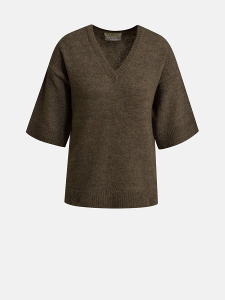 SMITH & SOUL Damen Kurzarmpullover, braun von SMITH & SOUL