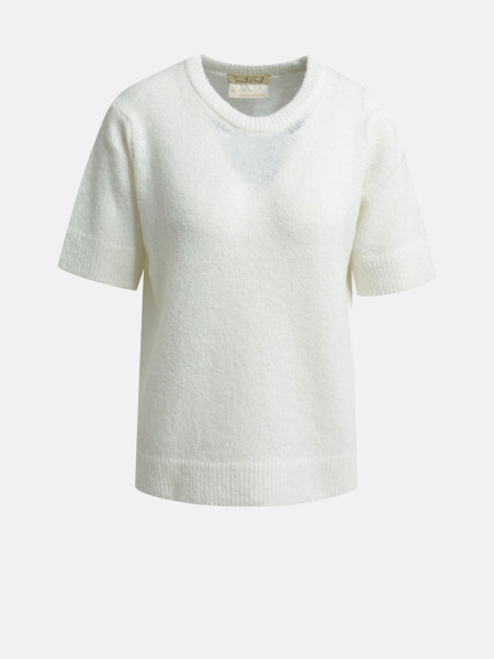 SMITH & SOUL Damen Kurzarmpullover, creme von SMITH & SOUL