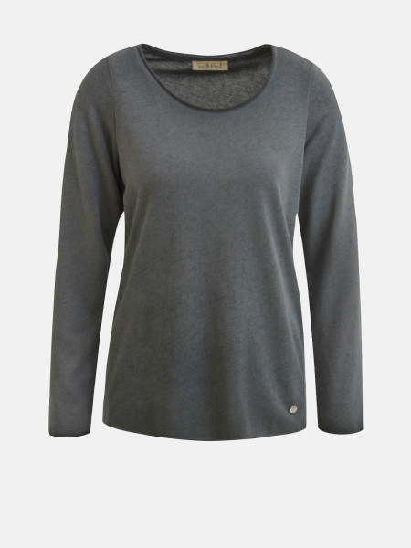 SMITH & SOUL Damen Langarmshirt, anthrazit von SMITH & SOUL