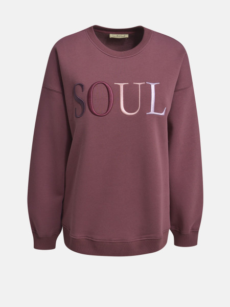 SMITH & SOUL Damen Sweatshirt, bordeaux von SMITH & SOUL