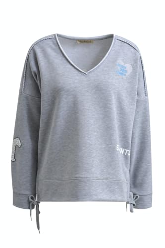 SMITH & SOUL Sweatshirt mit Patches in Grau, Größe M von SMITH & SOUL