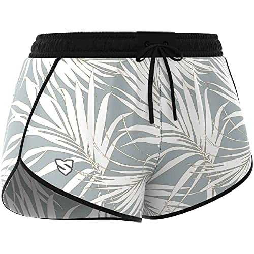 SMMASH Baltic Sportbekleidung für Urlaub am Wasser, Kurze Bade-Shorts für Damen, Bequeme Badehose und Trainingshorts, Bunte Sporthose, Stylishe Boardshorts, Hergestellt in der EU (L) von SMMASH