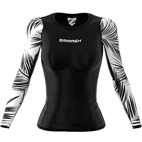 SMMASH Funktionsshirt Damen Kompressionsshirt Sportshirt Langarm Atmungsaktiv Second Skin Technologie Fitness Oberteil Outdoor von SMMASH