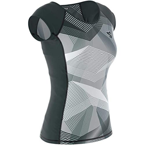 SMMASH Funktionsshirt Damen Kompressionsshirt Sportshirt Kurzarm Atmungsaktiv Second Skin Technologie Fitness Oberteil Outdoor von SMMASH